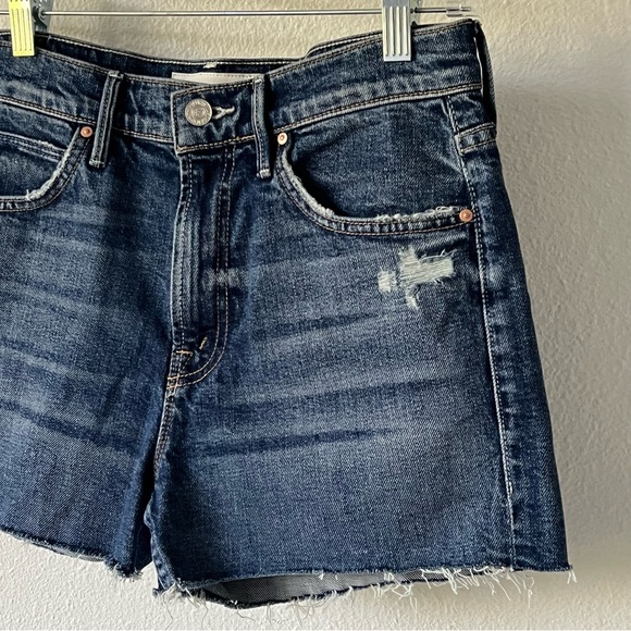Mother Superior The Dutchie Shorts Fray My Treat Blue Distressed Denim Shorts 26 - Picture 4 of 15